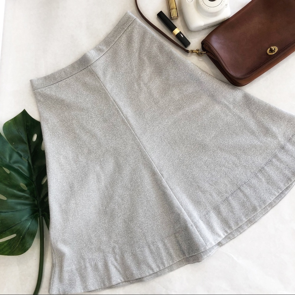 & Other Stories Metallic Midi Skirt EUC Size 6